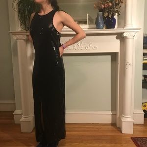 Line & Dot Sequence Dress